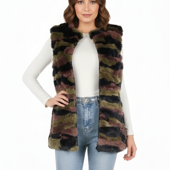 Metric Knits Jackets & Blazers - Metric Knits Reversable Camo Vest